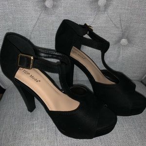 TOP Moda black high heels